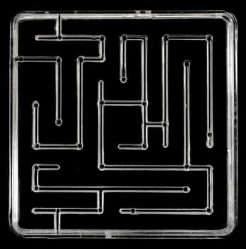 A close up abstract image of a maze