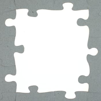 A close up shot of jigsaw pieces
