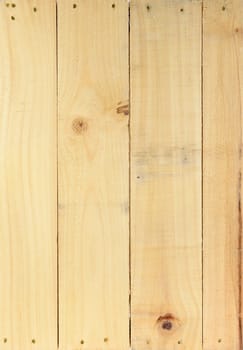 A close up shot of a wooden crate
