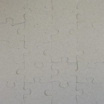 A close up shot of jigsaw pieces