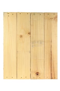 A close up shot of a wooden crate