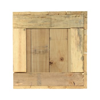 A close up shot of a wooden crate