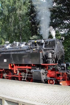an old narrow gauge steam locomotive