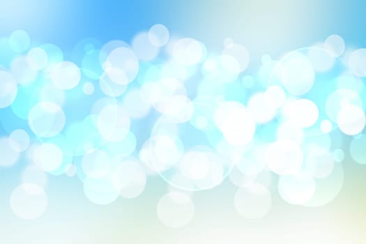 Abstract bright gradient motion spring or summer landscape texture with natural yellow blue lights and blue bright cloudy and sunny sky. Autumn or summer background with copy space.