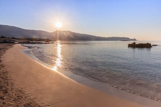 Elafonisi, one of the most famous beaches in the world, Crete, Greece