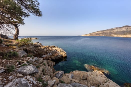 Thassos island near Aliki village. Macedonia, Greece
