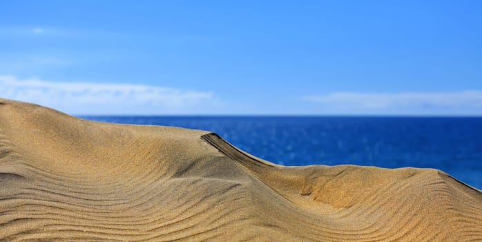 Maspalomas the sand dunes on Gran Canaria