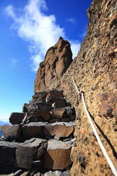 Roque Bentayga a summit on Gran Canaria