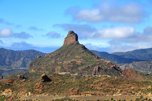 Roque Bentayga a summit on Gran Canaria