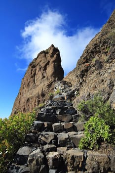 Roque Bentayga a summit on Gran Canaria