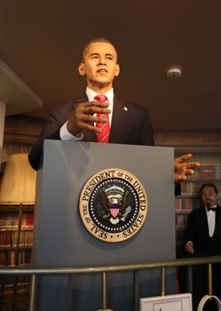 Barack Obama ,.Waxworks Cabinet at the Panoptikum Hamburg ,08.05.2019