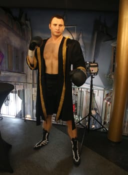 Klitschko,.Waxworks Cabinet at the Panoptikum Hamburg ,08.05.2019