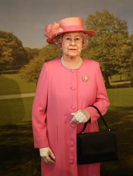 Queen Elisabeth, .Waxworks Cabinet at the Panoptikum Hamburg ,08.05.2019