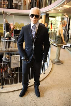 Karl Lagerfeld ,.Waxworks Cabinet at the Panoptikum Hamburg ,08.05.2019