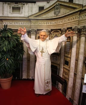 Papst,.Waxworks Cabinet at the Panoptikum Hamburg ,08.05.2019