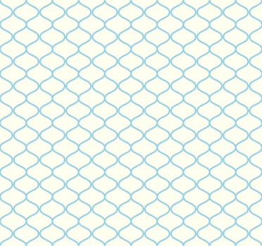 Blue Sweet mesh seamless pattern on pastel background. Vintage net pattern for retro and graphic design.
