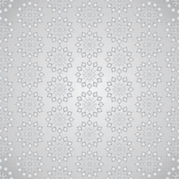 Silver sweet modern flower pattern and small thorn. Pretty vintage blossom seamless pattern style for love and cute design