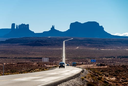 View at Monument Valley, Arizona USA