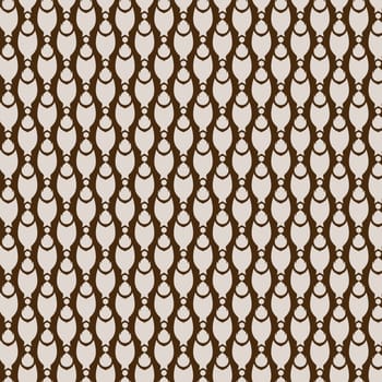 Brown claw of crab or pincers and circle and fire pattern on pastel background. Retro and classic  pattern style for vintage and modern design