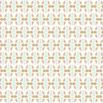 Dark red easter eggs and bone shape and water drop pattern on pastel background. Vintage and sweet easter eggs pattern style for cute and lovely design