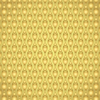 Gold claw of crab or pincers and circle and fire pattern on pastel background. Retro and classic  pattern style for vintage and modern design