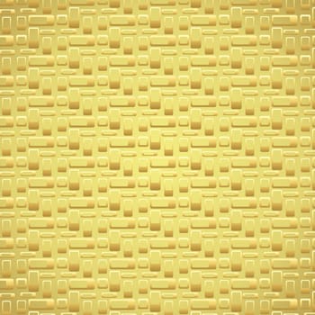 Gold rounded corner rectangle pattern on pastel background. Abstract rectangle  pattern style for graphic or modern design.