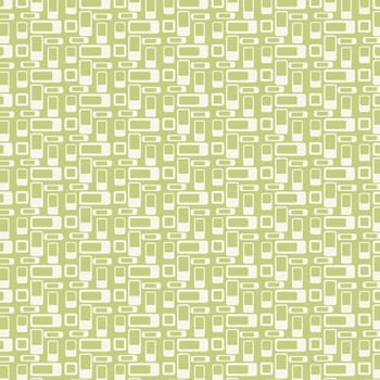 Light green rounded corner rectangle pattern on pastel background. Abstract rectangle  pattern style for graphic or modern design.