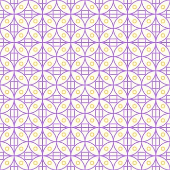 Violet sweet circle and square on pastel background. Abstract seamless pattern style for modern or abstract design.