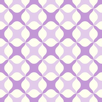Purple abstract cross or plus sign pattern on pastel background. Sweet and modern seamless pattern style for graphic or romance design.
