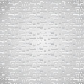 Silver rounded corner rectangle pattern on pastel background. Abstract rectangle  pattern style for graphic or modern design.