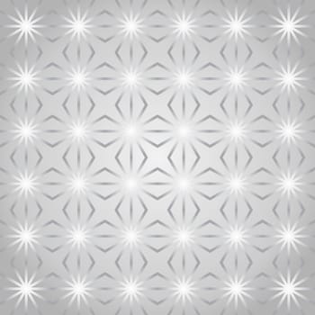 Silver rhombohedron or parallelogram pattern on pastel background. Retro rhomboid and circle seamless pattern style for classic or modern design