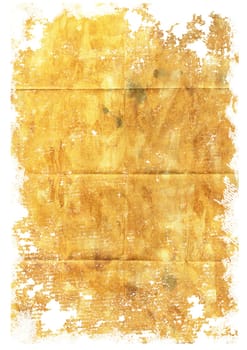 Retro aged grunge paper on white