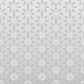 Silver dry flower pattern in classic style on pastel background. Retro and ancient blossom seamless pattern style for modern or classic design