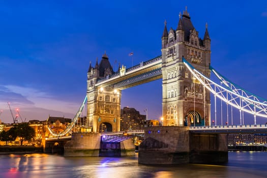 London Tower Bridge Sunset dusk, London UK.