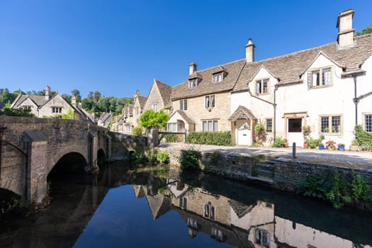 Castle Combe village in Cotswolds England UK