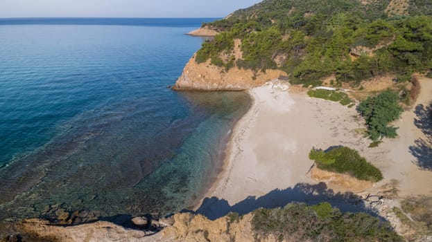 wild beach in Thassos island, Greece