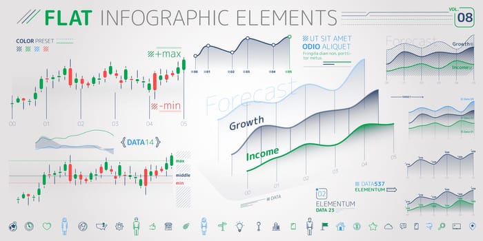 Corporate Infographic Elements is an excellent collection of vector graphs, charts and diagrams.