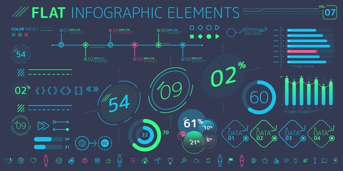 Corporate Infographic Elements is an excellent collection of vector graphs, charts and diagrams.