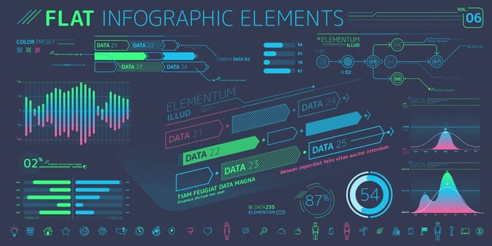 Corporate Infographic Elements is an excellent collection of vector graphs, charts and diagrams.