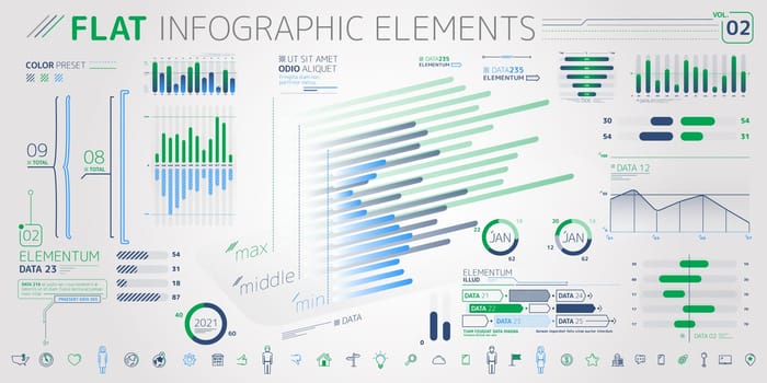 Corporate Infographic Elements is an excellent collection of vector graphs, charts and diagrams.