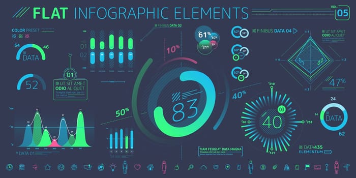 Corporate Infographic Elements is an excellent collection of vector graphs, charts and diagrams.