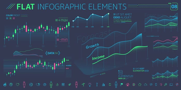 Corporate Infographic Elements is an excellent collection of vector graphs, charts and diagrams.