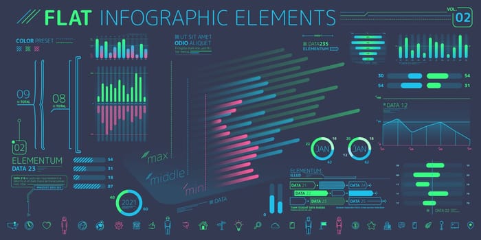 Corporate Infographic Elements is an excellent collection of vector graphs, charts and diagrams.