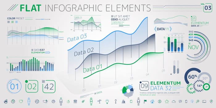 Corporate Infographic Elements is an excellent collection of vector graphs, charts and diagrams.