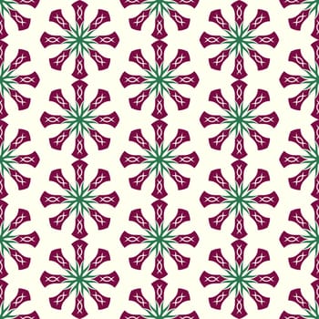 Dark Red Roots design or tribal shape pattern on pastel background. Vintage and classic roots pattern for old design