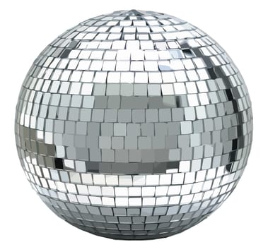 mirror disco ball party glowing illumination sphere illustration round