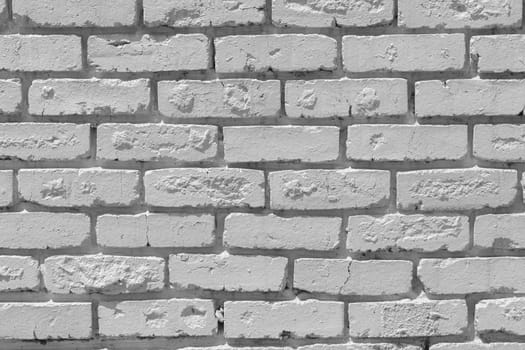 Brick wall painted blue outside decor texture detail color closeup background building structure..