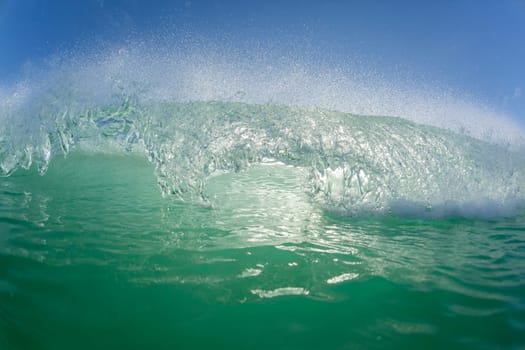 Wave ocean closeup swimming encounter wall of water crashing breaking beauty nature power.