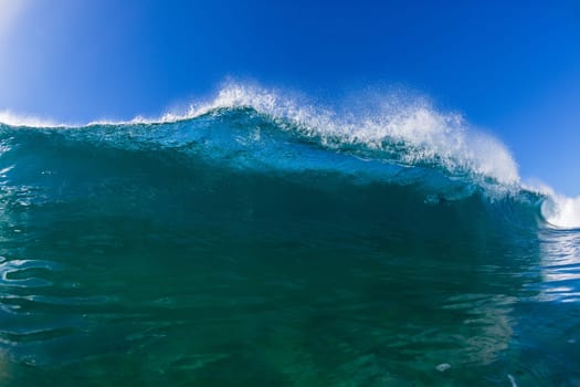 Wave inside out hollow crashing blue water swimming water photo