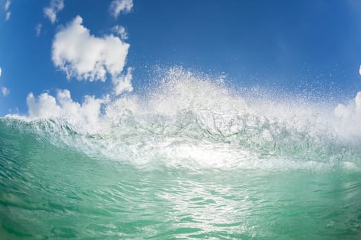Wave ocean closeup swimming encounter wall of water crashing breaking beauty nature power.